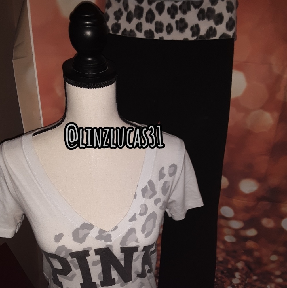 PINK VICTORIA SECRET SZS TSHIRT, EUC